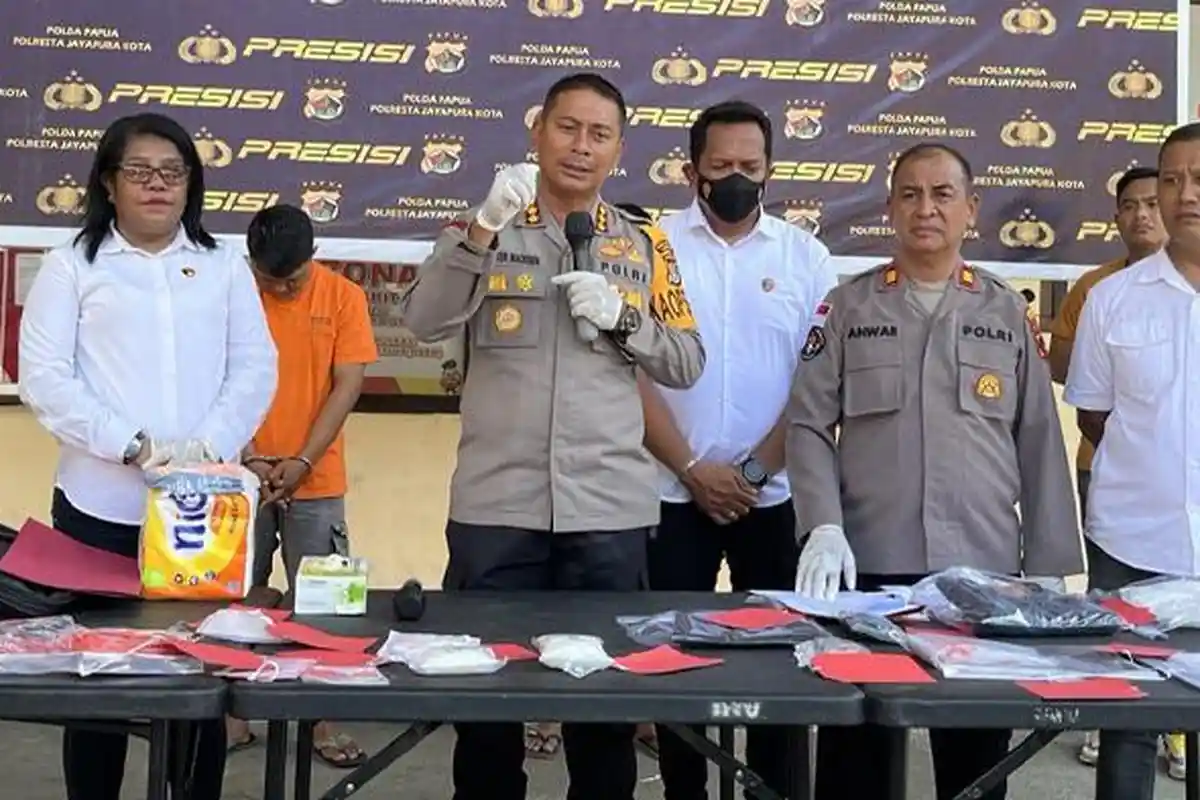Tindak Lanjut Kasus Sabu Senilai Rp 1,3 Miliar, Polresta Jayapura Kota Tangkap Seorang Pelaku