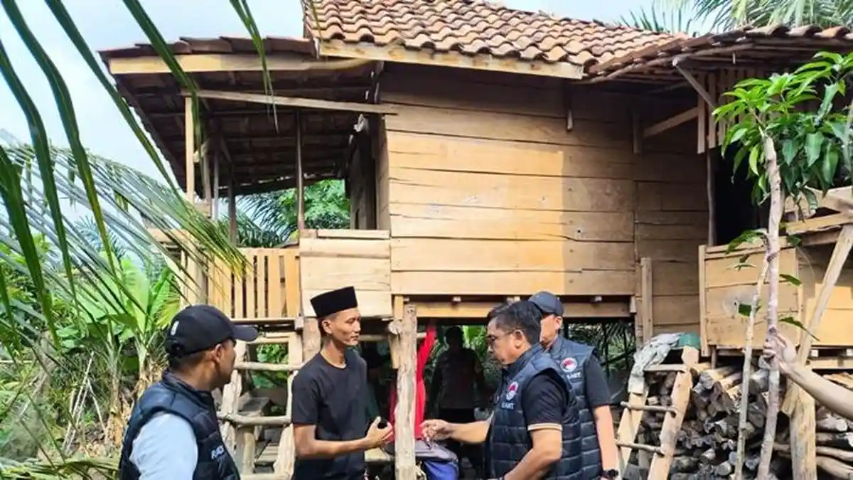 Viral Pondok Kebun Sawit di Desa Muara Nilau Musi Rawas Jadi Tempat Pesta Sabu, Polisi Cek TKP - Sripoku.com