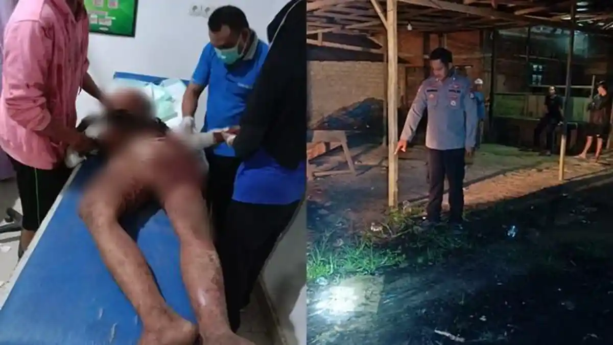 Tidak Terima Ditegur Saat Menggeber Motor, Pria di Tanbu Bacok Pengunjung Warung