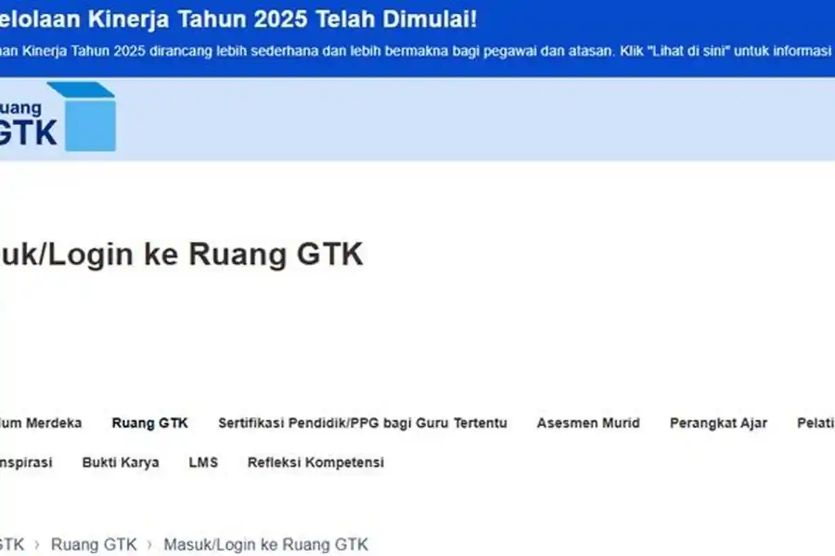 Ini Perbedaan Ruang GTK dengan Merdeka Mengajar Lengkap Cara Akses Ruang GTK Pakai HP/Laptop