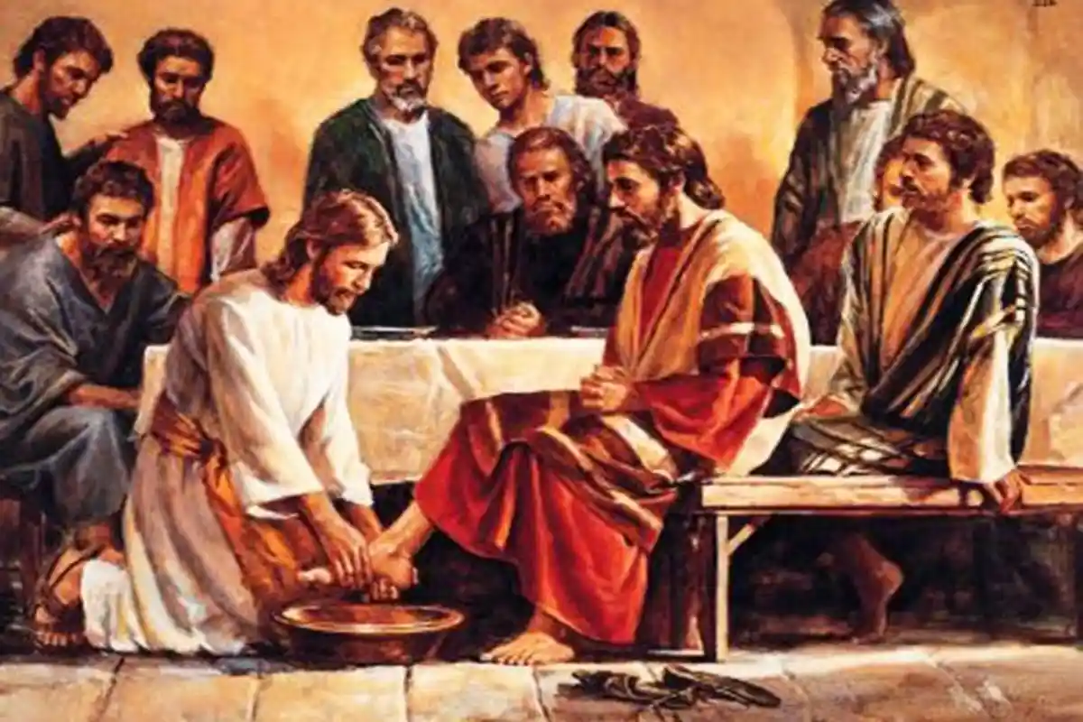 Makna Kamis Putih: Yesus Akan Membasuh Kaki ke-12 MuridNya di Malam Perjamuan Terakhir
