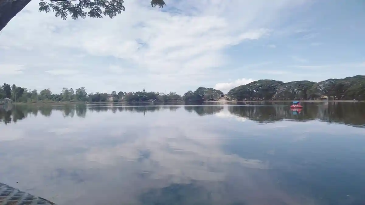 Takut Terpapar Covid-19, Dimas Tetap Kunjungi Objek Wisata Danau Raja di Inhu, Ini yang Dilakukannya