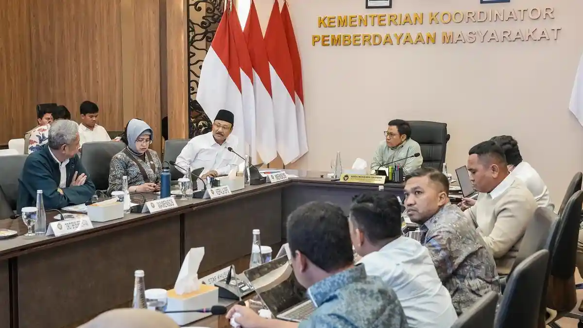 Gus Ipul Rapat Koordinasi dengan Cak Imin dan Kepala BPS, Soroti Soal PBI