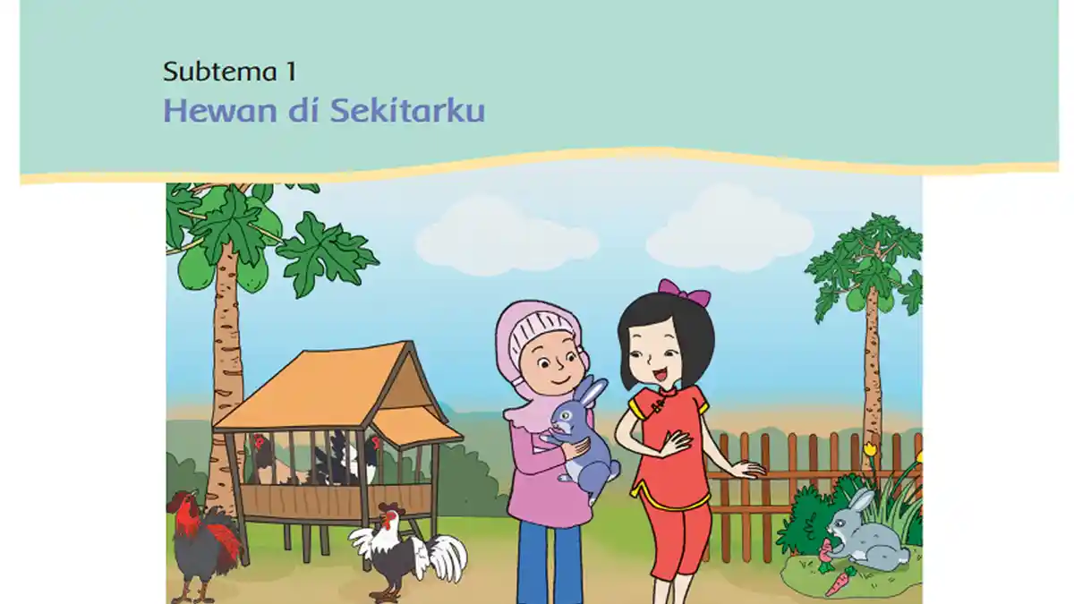 Kunci Jawaban Tema 6 Kelas 2 Halaman 2 3 Buku Siswa Subtema 1 Pembelajaran 1 Hewan di Sekitarku