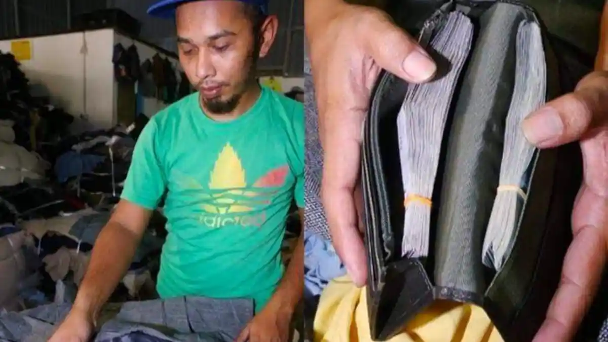 Pria Ini Temukan Dompet Berisi Uang Rp 71,6 Juta di Saku Baju yang Baru Dibeli
