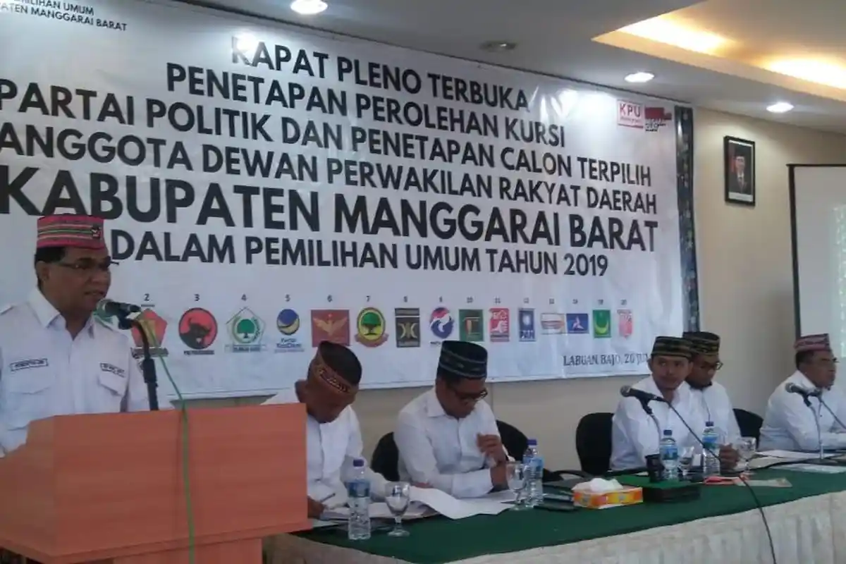KPU Mabar Tetapkan Hasil Pemilu, Caleg Terpilih Suara Terbanyak Meraup 2.616 suara