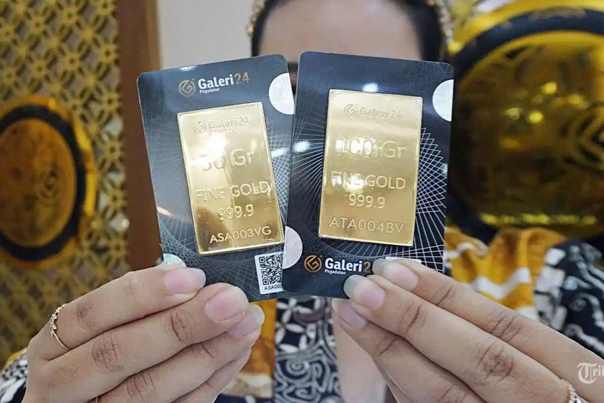 Harga Emas Antam Hari Ini Selasa 8/10/2024 Tembus Rp 1.481.000 per gram.