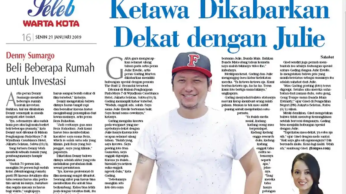 Gading Marten Ketawa Dikabarkan Dekat dengan Julie Estelle