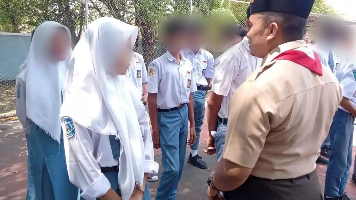 24 Pelajar SMA dan SMK Pati Diciduk Satpol PP, Nongkrong di Stadion Joyokusumo saat Jam Sekolah