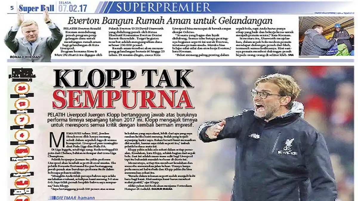 Juergen Klopp Siap Bertanggung Jawab atas Performa Liverpool