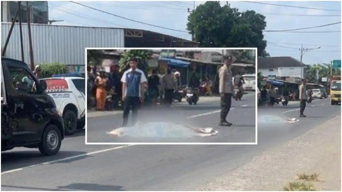Kecelakaan Maut, Seorang Pemotor Tewas di TKP, Korban Jatuh dan Tertabrak Truk