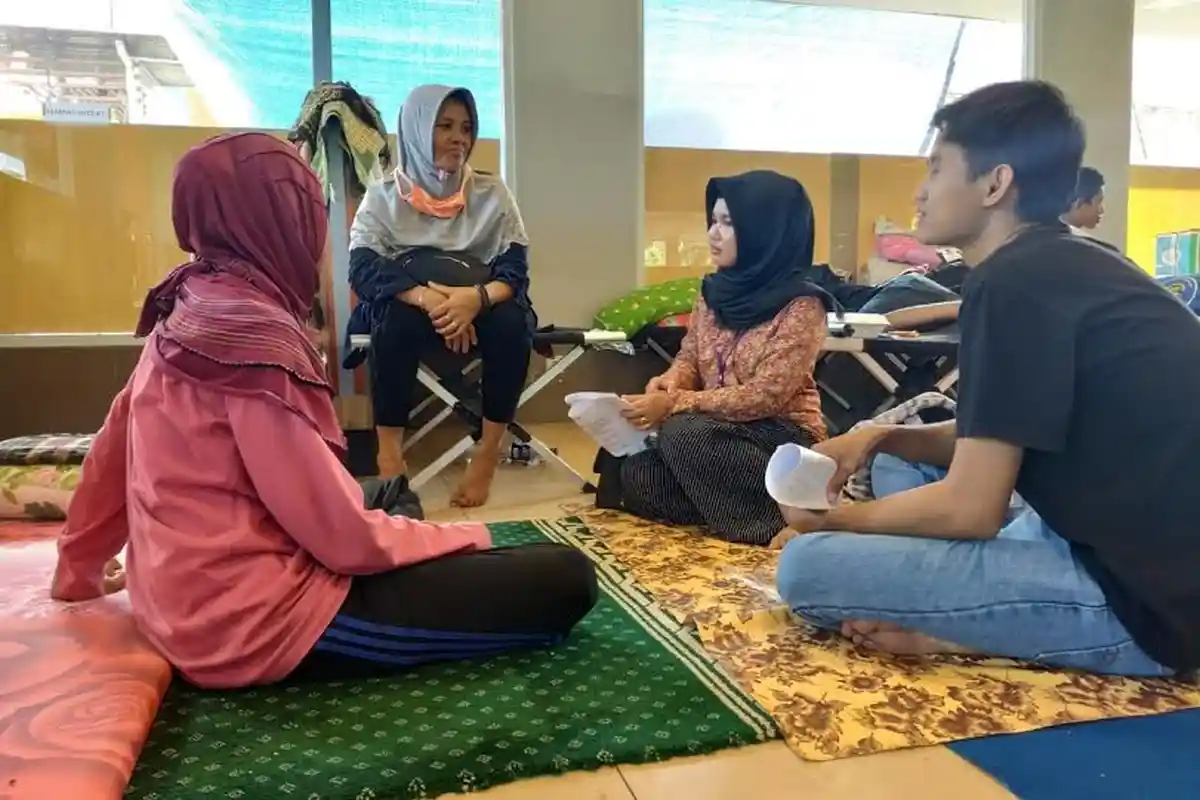 Dua Psikolog Siaga di Posko Pelayanan Korban Gempa Sulteng di Bandara Sultan Hasanuddin