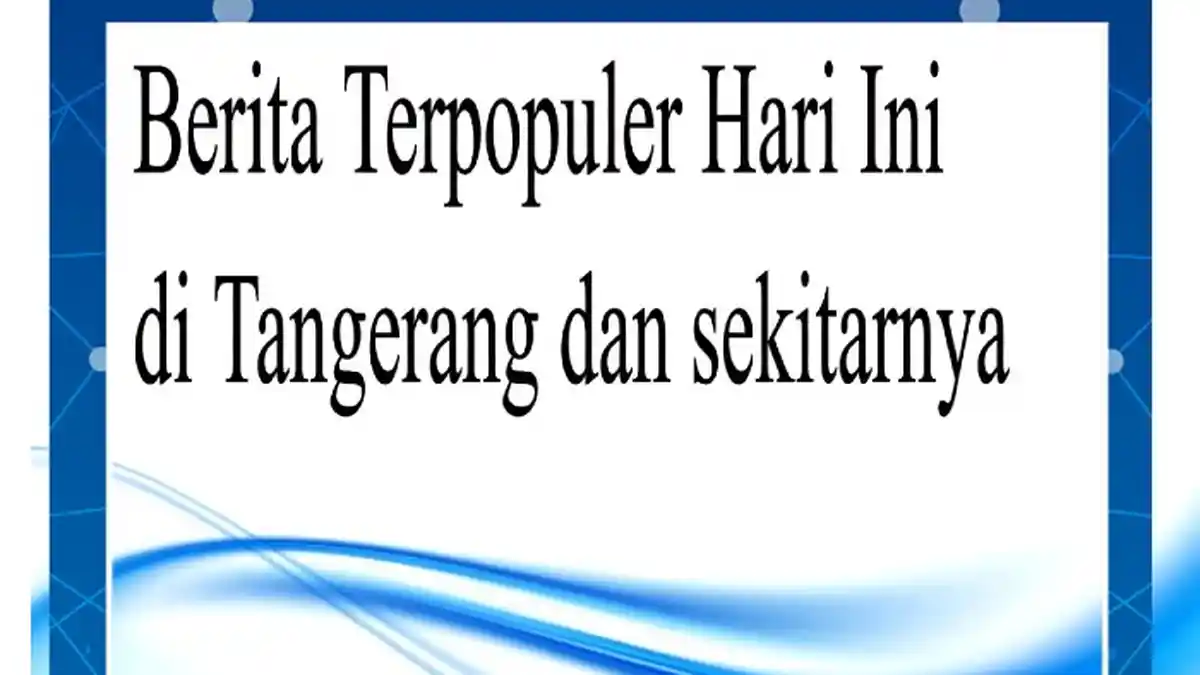 Berita Populer: Begal di Bintaro, Jadwal Vaksinasi Covid Tangerang, Update Kasus Ustadz Ditembak