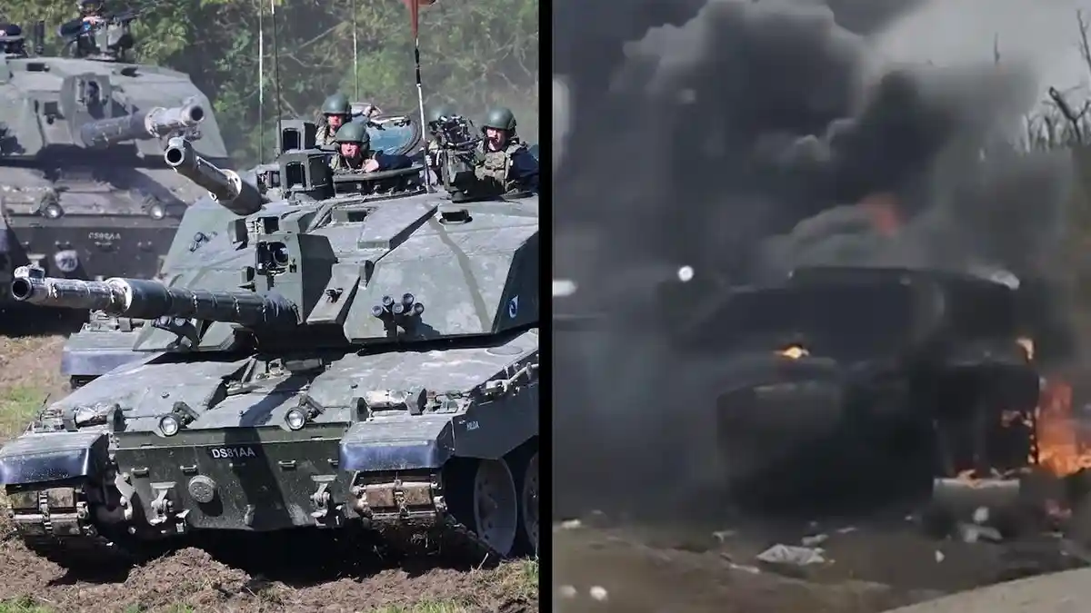 Ukraina Kehilangan Tank Challenger 2 untuk Pertama Kalinya dalam Perang