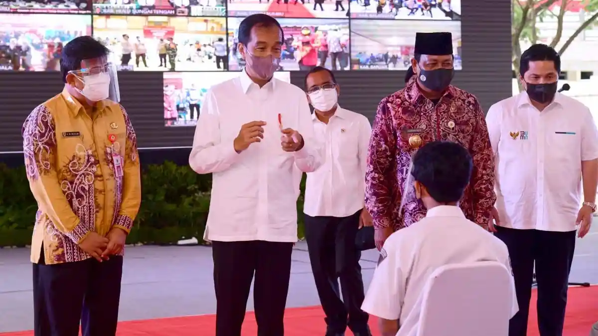 Baru Capai 34,37 Persen, Presiden Minta Akselerasi Vaksinasi di Kalsel