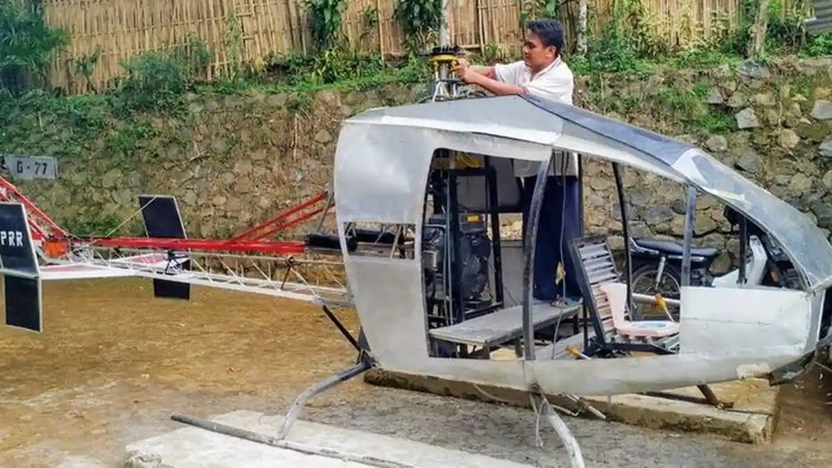 Pria Lulusan STM (SMK) Bikin Helikopter Rakitan, Jalani Uji Terbang 2020, Ingin Atasi Kemacetan