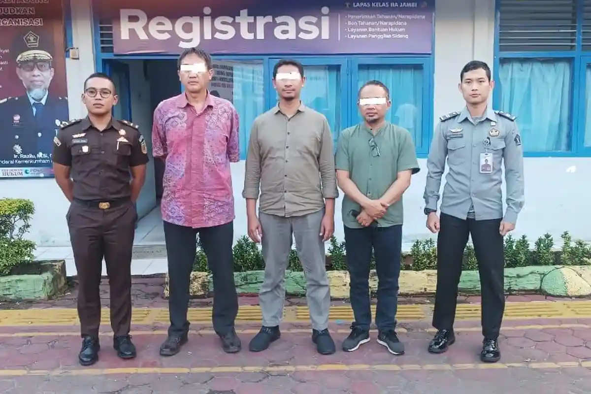 Tiga Koruptor Dana Upgrade Stasiun Pandu Teluk Majelis Dititip ke Lapas Jambi