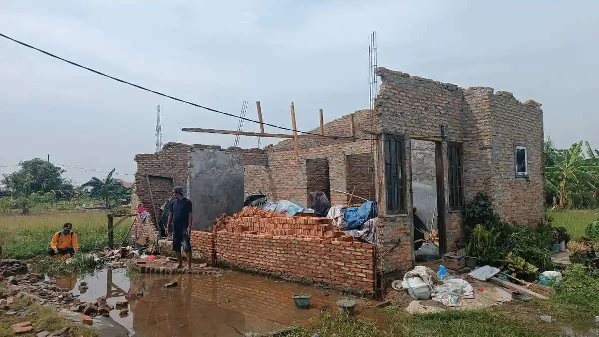 132 Rumah di Medan Deli Hancur Terkena Angin Puting Beliung, Begini Penjelasan BPBD Medan
