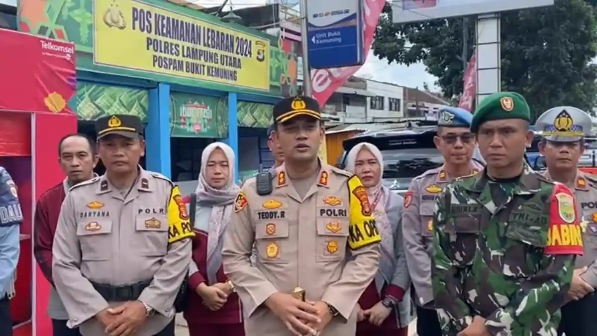 Kapolres Lampung Utara AKBP Teddy Imbau Pemudik Berhati-hati di Jalan