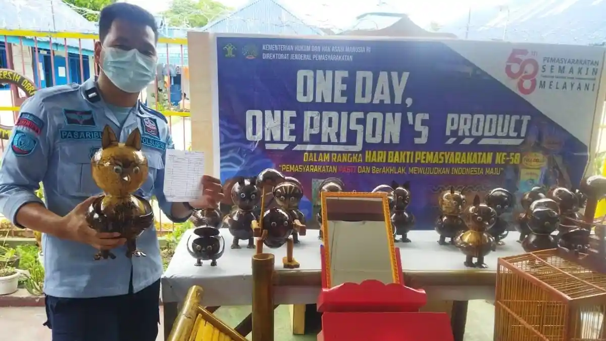 Pamerkan Karya Warga Binaan, Lapas Kotanopan Kemenkumham Sumut Gelar 'One Day, One Prison’s Product'