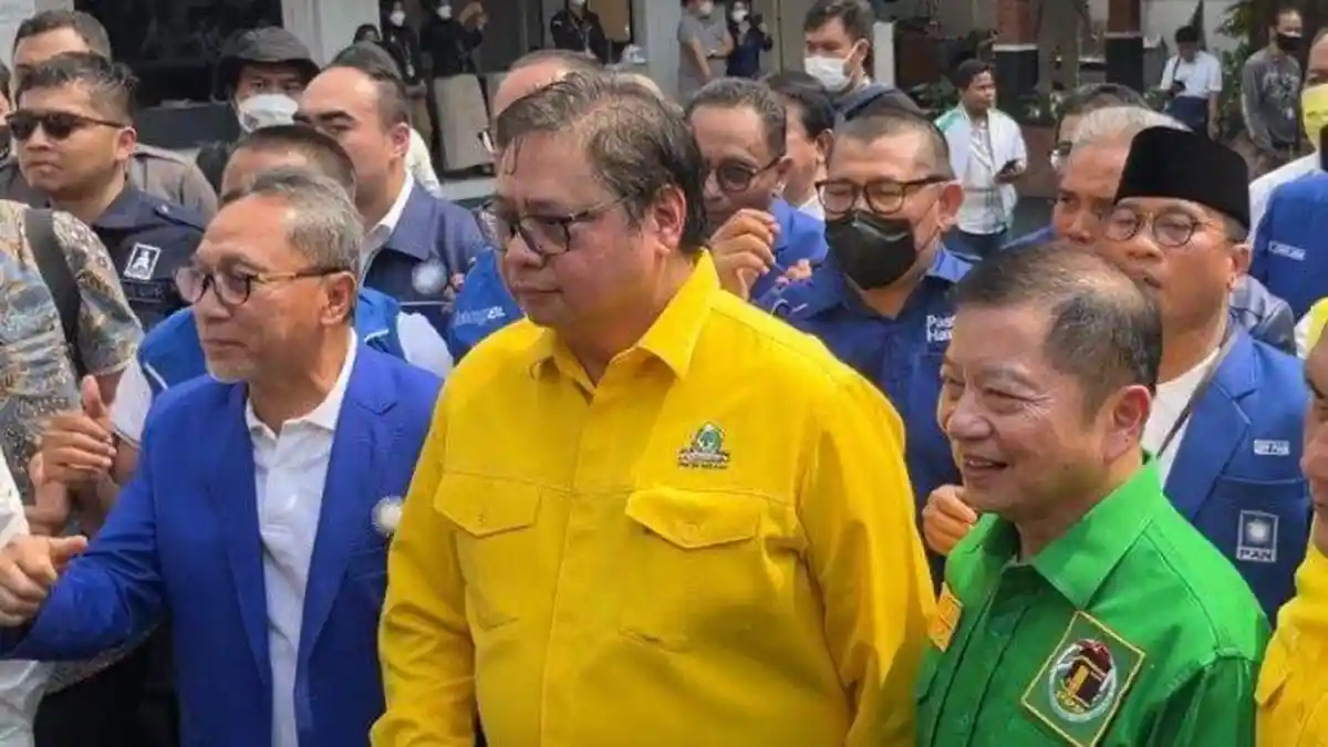 Koalisi Indonesia Bersatu: PAN, Golkar, dan PPP Kompak Daftar Pemilu 2024 Berbarengan ke KPU