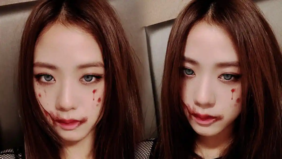 Rayakan Halloween, Jisoo BLACKPINK Pamer Wajah Berdarah-darah, Menyeramkan?