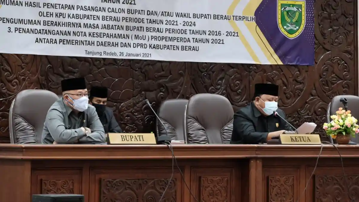 Masa Bakti Bupati Berau Agus Tantomo Akan Berakhir 17 Februari 2021