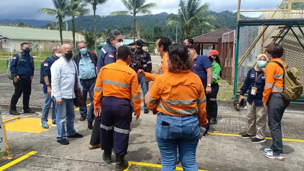 Tujuan Kunjungan Dirjen Minerba Kementerian ESDM Ke Tambang Emas Halmahera Utara Masih Misterius
