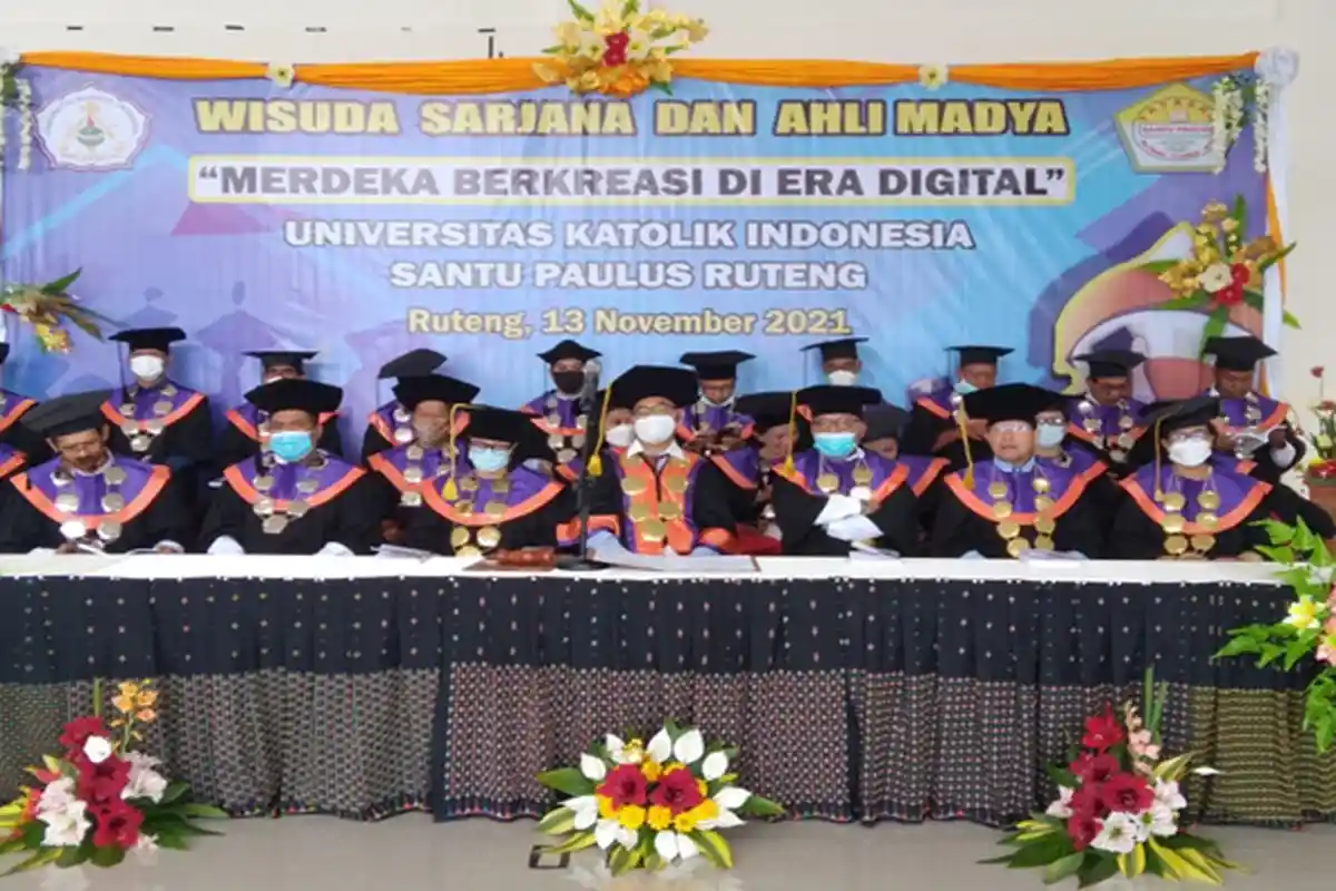 Unika St Paulus Ruteng Mewisuda 608 Sarjana dan Ahli Madya, 51 Orang lulus Dengan Cumlaude