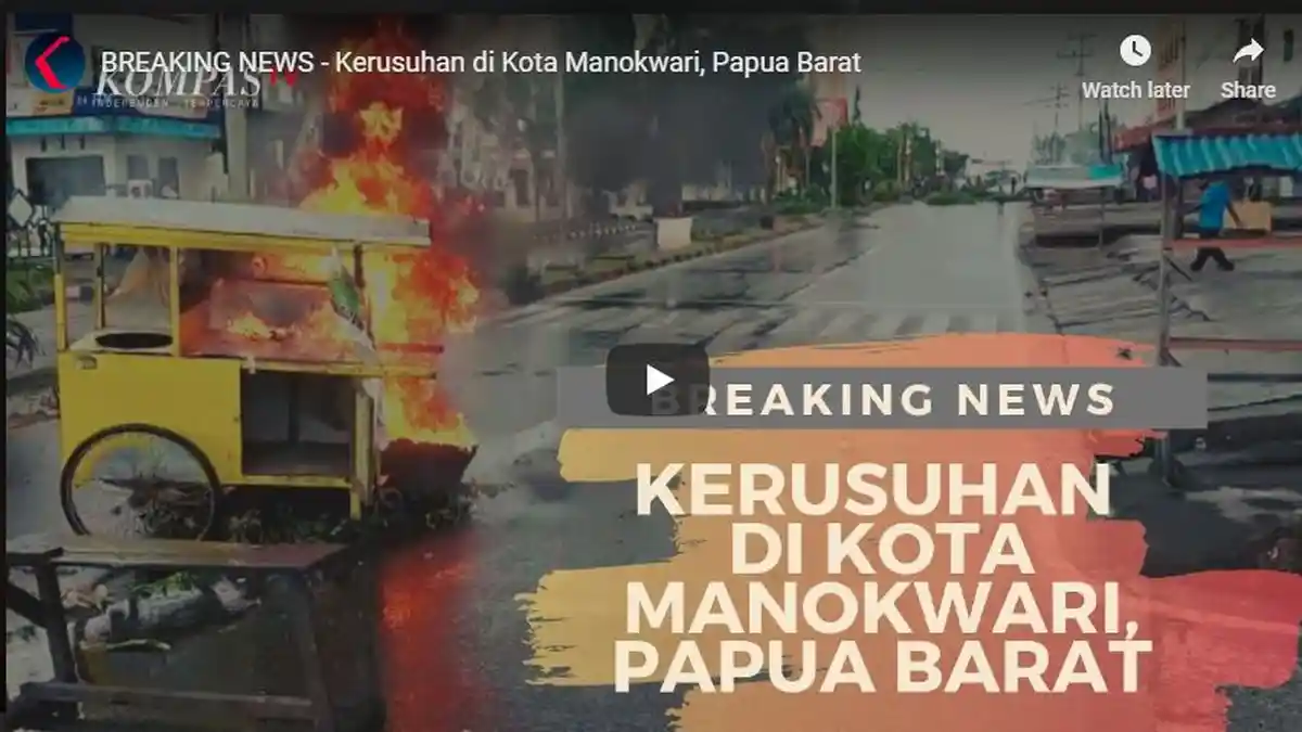 Kerusuhan di Manokwari, Wabup, Kapolda dan Pangdam Dilempari Batu Saat Tenangkan Pendemo