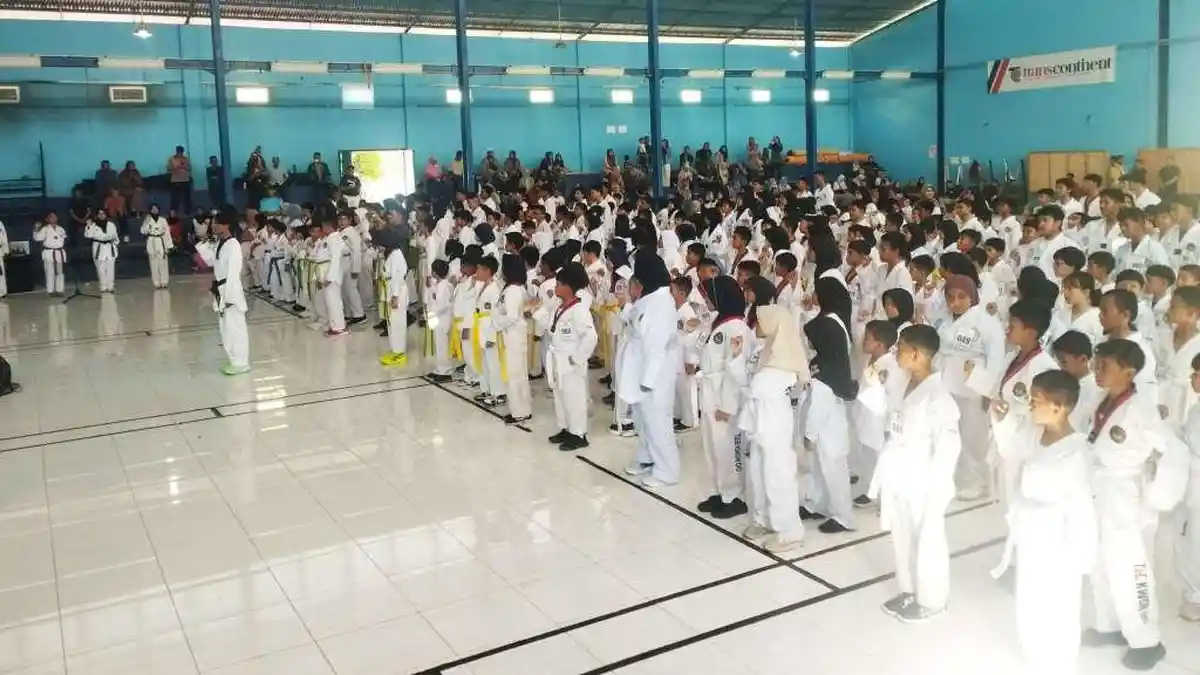 Ratusan Atlet Taekwondo Se-Banda Aceh Ikut Ujian Kenaikan Tingkat