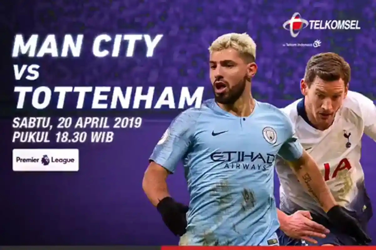 Promo Telkomsel, Kuota Internet 30GB Cuma Rp 30 Ribu, Bisa Nonton Man City vs Tottenham Malam Ini