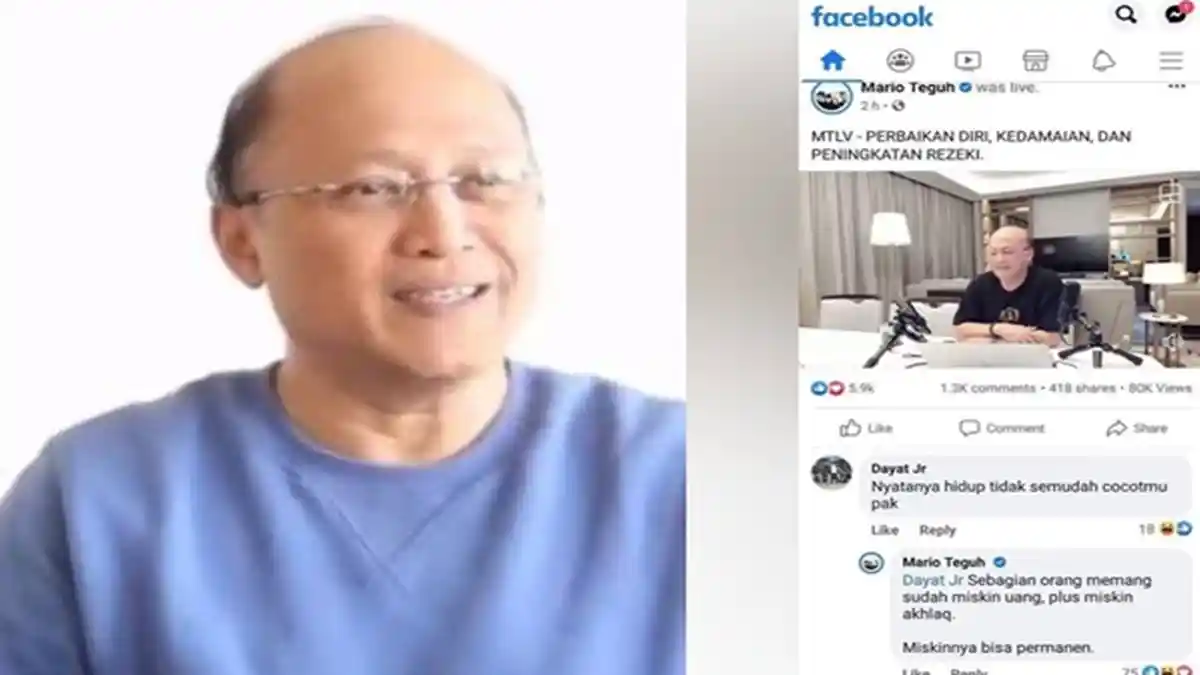 Disebut Hidup tak Semudah Cocotmu, Balasan Mario Teguh ke Netizen Nyinyir Bikin Makjleb
