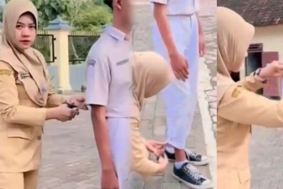 Guru Potong Baju Seragam Murid di Lapangan Tuai Pro Kontra, Kepsek Langsung Dipanggil Disdik