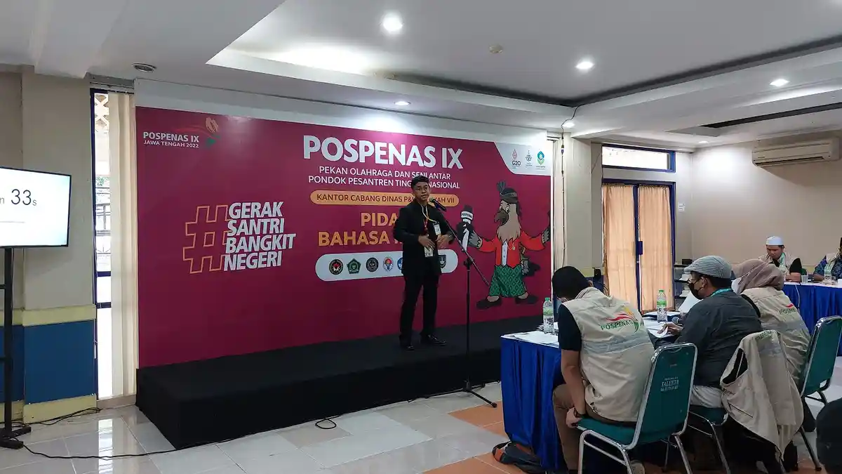 Ikut Lomba Pidato Bahasa Inggris Pospenas IX Solo, Sandi: Tidak Cari Menang Tapi Pengalaman