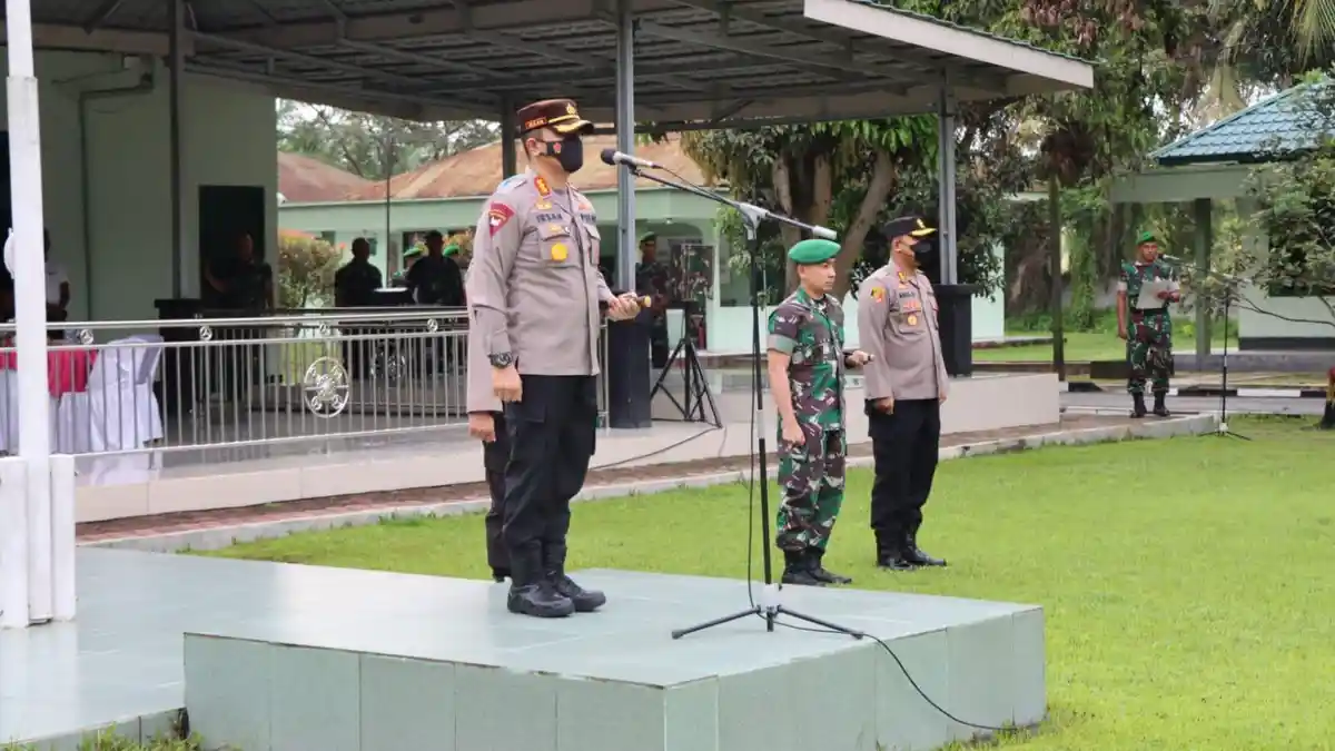 Kapolresta Deliserdang Pimpin Apel Sinergitas di Kodim 0204/DS