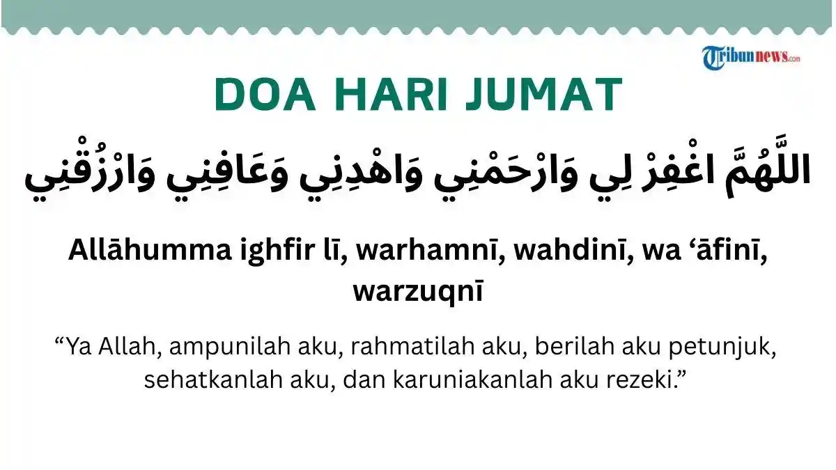 Doa Hari Jumat, Waktu Paling Mustajab untuk Memohon Ampunan Allah