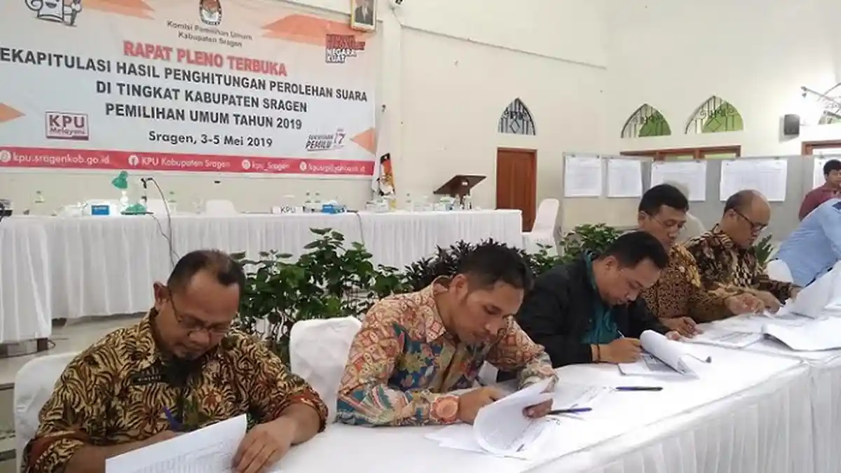 Ada Revisi Data Pemilih di Pleno Tingkat Kabupaten Sragen di Hari Terakhir