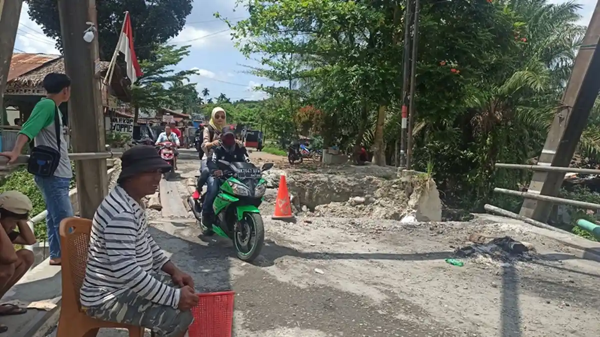 Jembatan Tuntungan Rusak Belum Diperbaiki, Pemkab Deliserdang Sudah Surati Dinas PU Provinsi