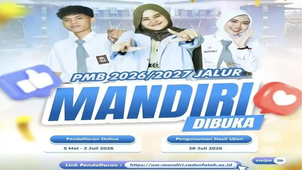 Jadwal Penerimaan Mahasiswa Baru UIN Raden Fatah Palembang Jalur Mandiri 2026
