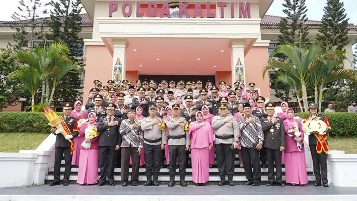 79 Personel Polda Kaltim Purna Tugas, Terbanyak dari Polresta Balikpapan