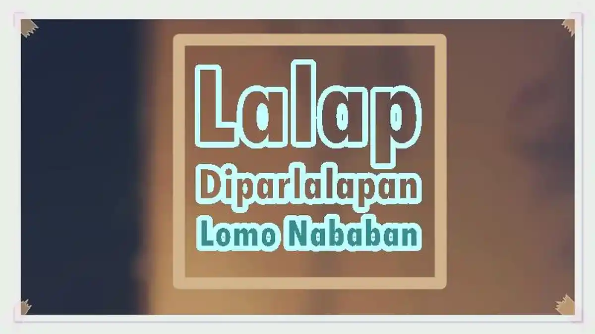 Lirik Lagu Lalap Diparlalapan - Lomo Nababan