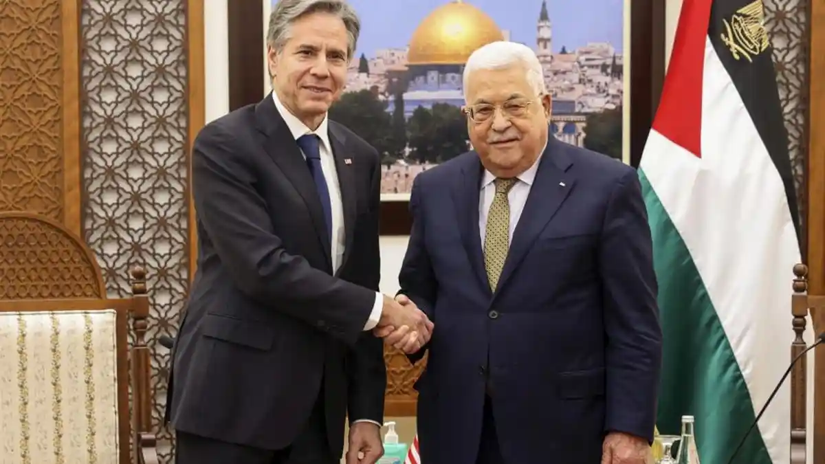 Menlu AS Antony Blinken Bakal Bertemu Presiden Palestina Mahmoud Abbas Hari Ini
