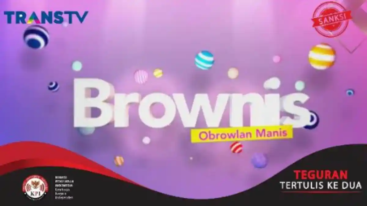 Dapat Teguran Kedua dari KPI, Program Acara 'Brownis' Trans TV Terancam Dihentikan