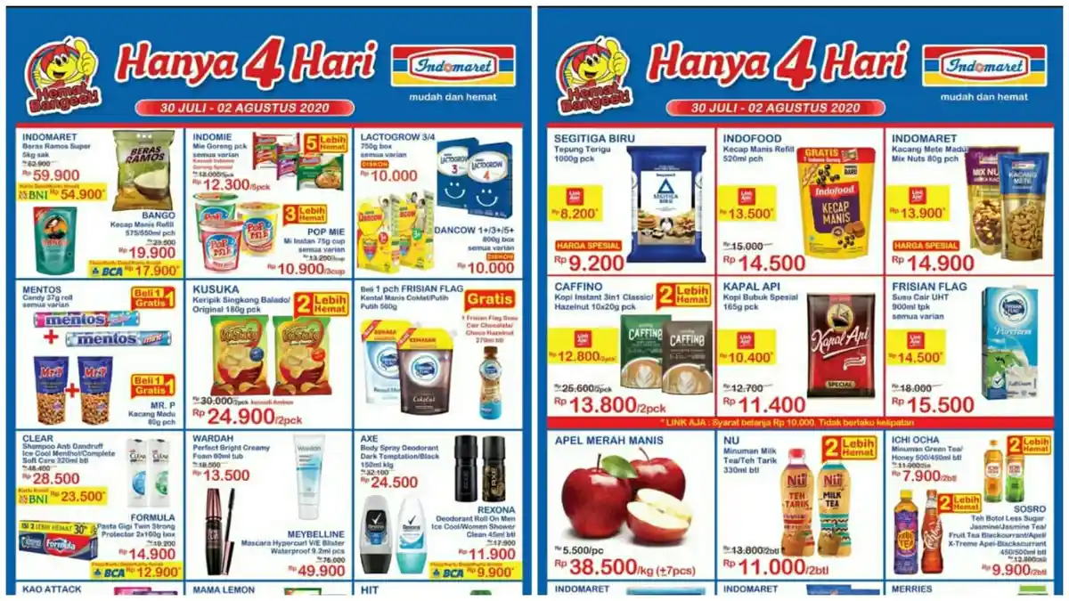 KATALOG PROMO JSM INDOMARET Weekend 30 Juli – 2 Agustus 2020, Diskon Beras hingga Susu Hemat Banget!