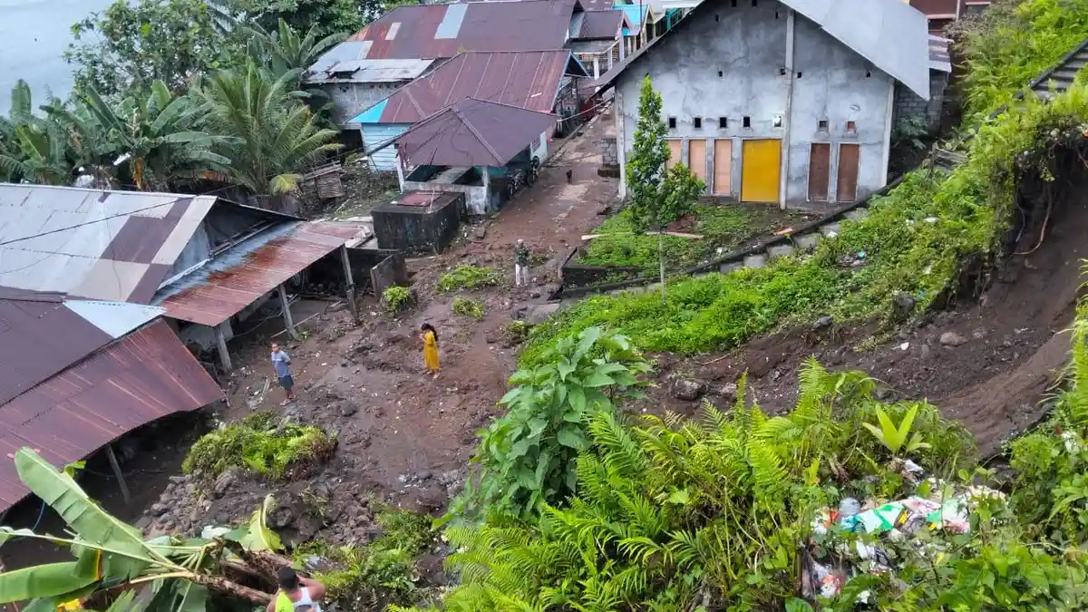 4 Rumah di Halmahera Selatan Tertimpa Tanah Longsor, Tidak Ada Korban Jiwa