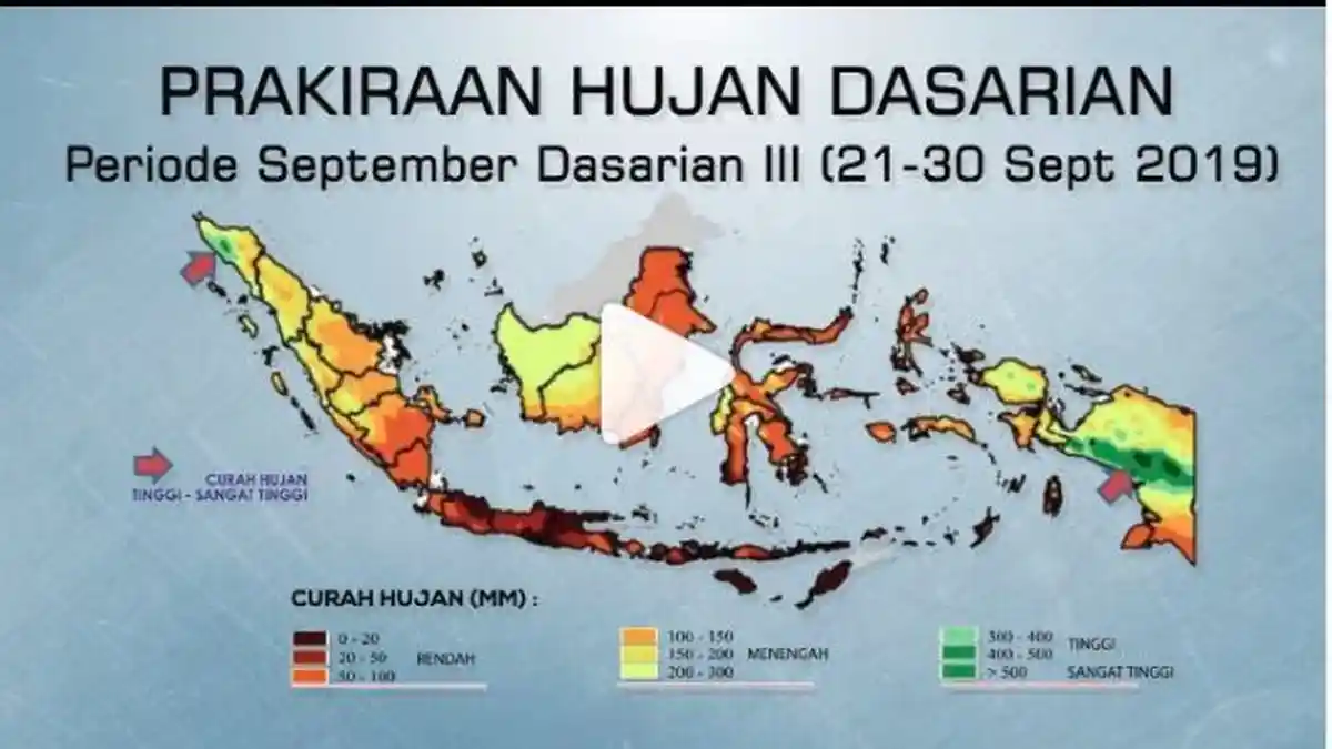 Peringatan Dini BMKG Selasa (24/9) - Waspada Hujan Petir, Angin Kencang dan Kebakaran Hutan