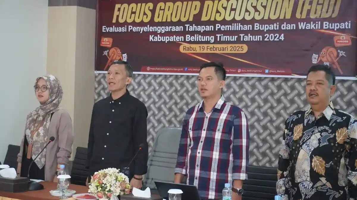 FGD KPU Belitung Timur Evaluasi Penyelenggaraan Pilbup 2024