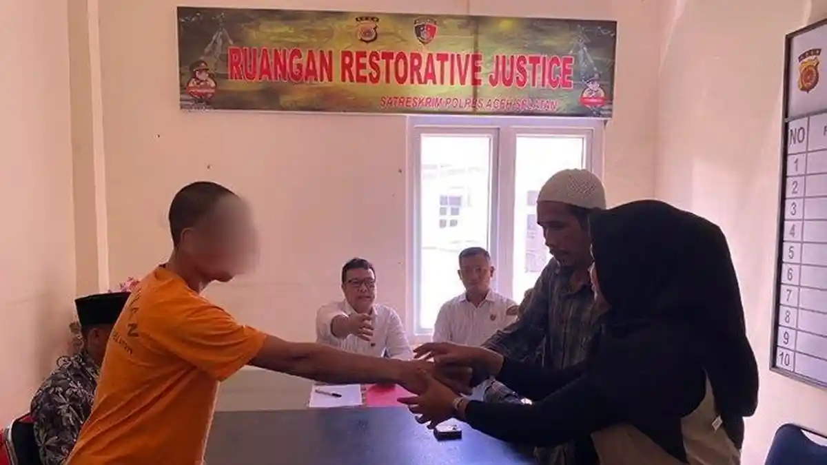 Polres Aceh Selatan Selesaikan Kasus Penganiayaan Secara Restorative Justice