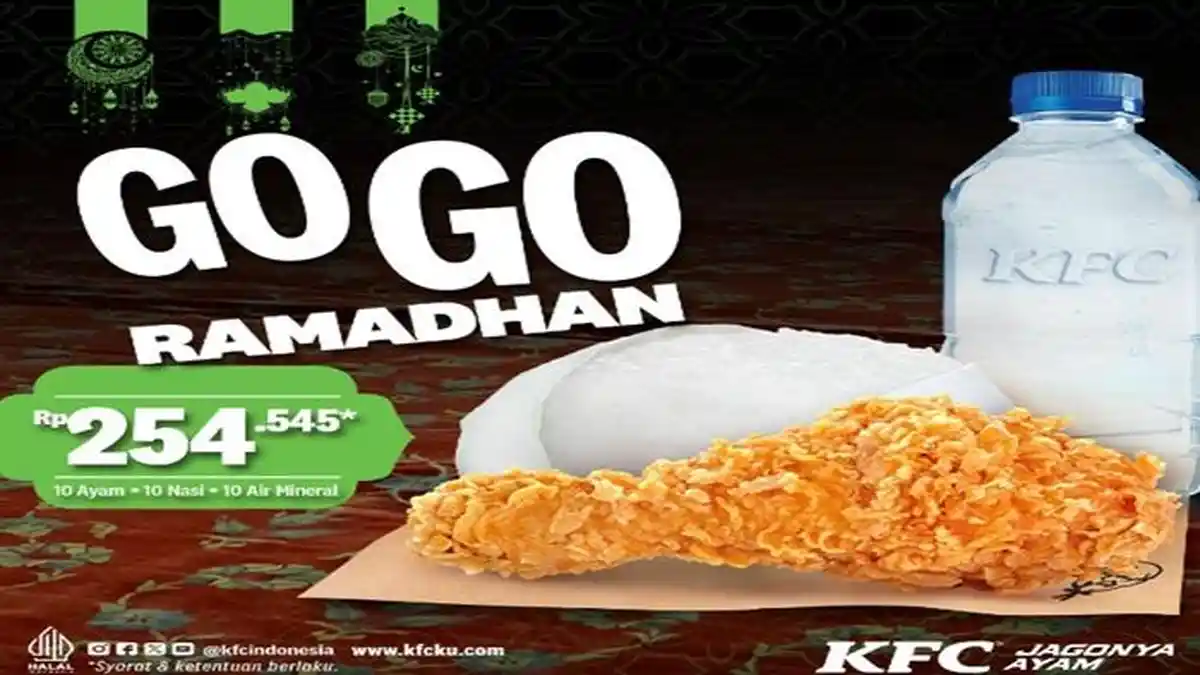 Promo KFC Hari Ini Minggu 10 Maret 2024, Ada Gogo Ramadhan dan Wrap Fest Mulai Rp 24 Ribuan